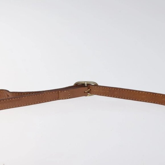 CELINE Macadam Canvas Shoulder Bag Beige Gold Auth BA1996 - Picture 9 of 16